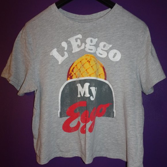 Kellogg's Tops - Crop Top Plus Size L'Eggo My Eggo Grey